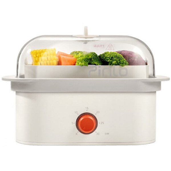 ორთქლსახარში Xiaomi PLMZSP05501 Pinlo, 550W, Electric Glass Steamer, White PLMZSP05501